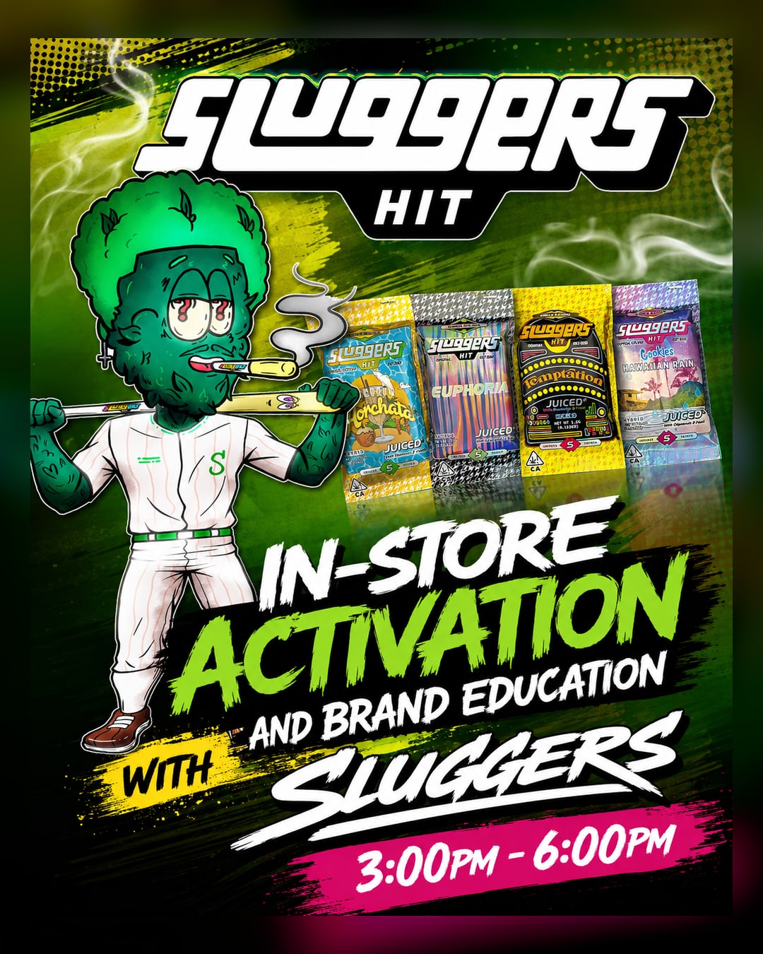 Sluggers Brand PAD Activation at Sessions by the Bay — South Bay Cannabis Lounge