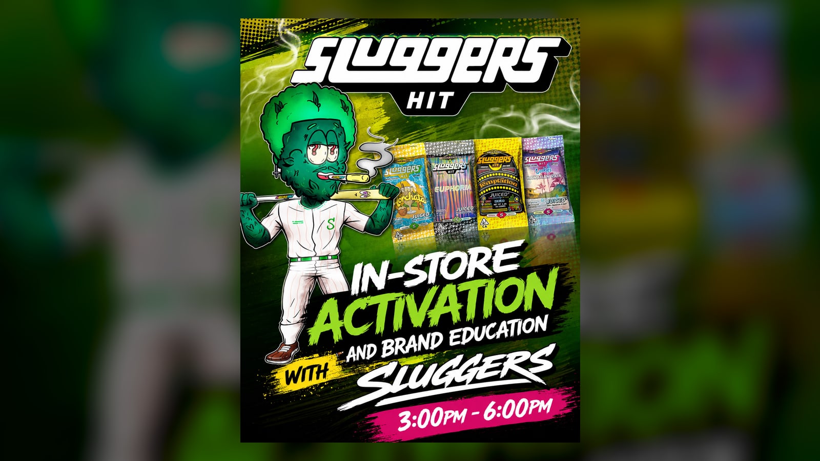 Sluggers Brand PAD Activation at Sessions by the Bay — South Bay Cannabis Lounge