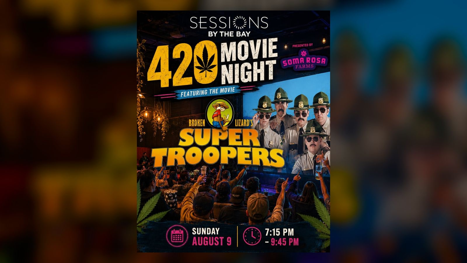 Movie Night: Super Troopers at Sessions by the Bay — Cult Comedy Screening