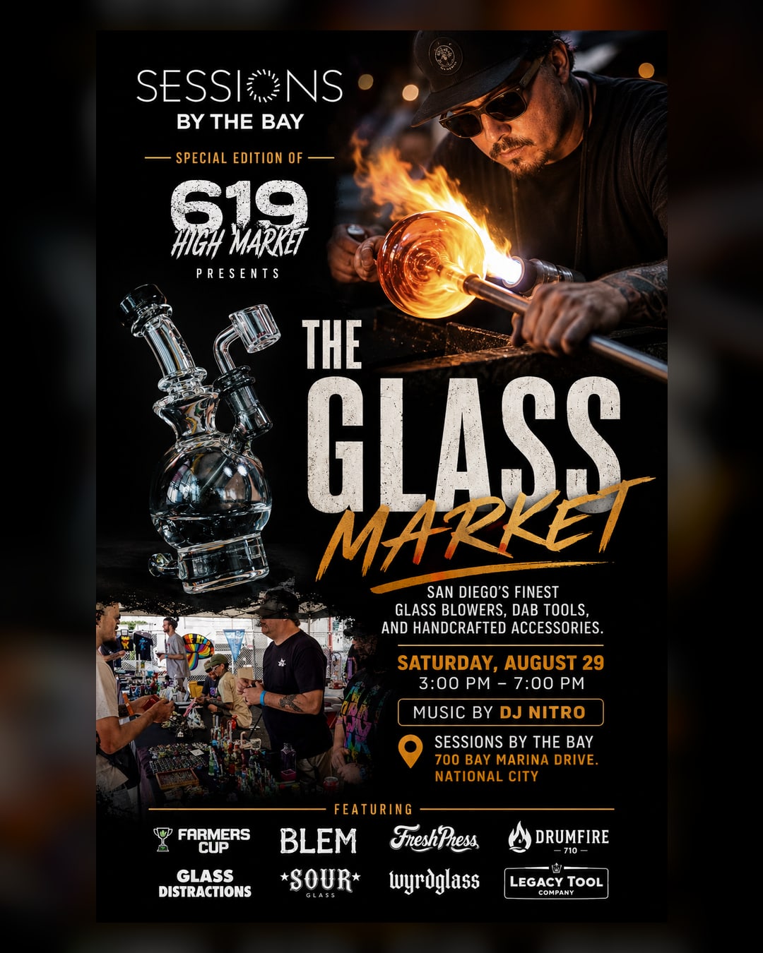 619 High Market: Glass Market with DJ Nitro at Sessions by the Bay