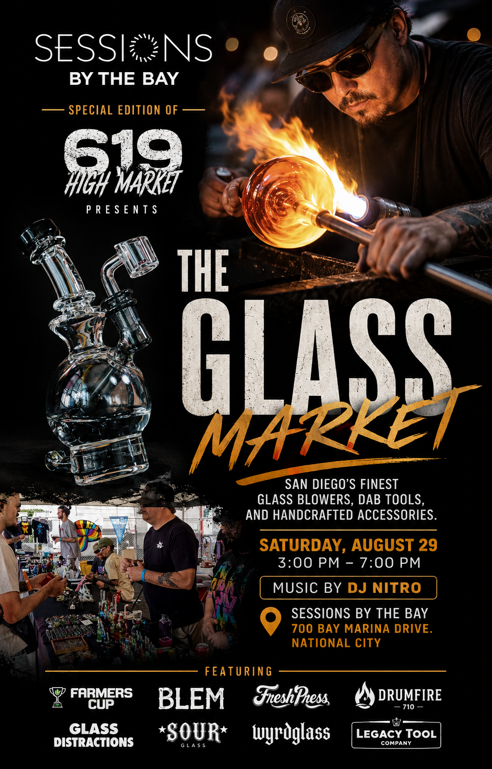 619 High Market: Glass Market with DJ Nitro at Sessions by the Bay