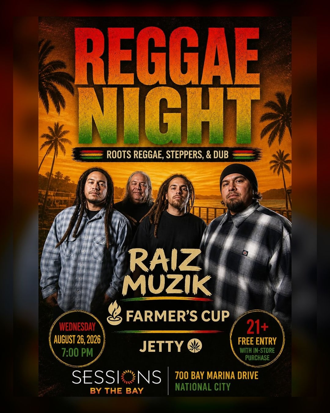 Reggae Wednesday: Raiz Muzik brings Roots, Steppers, and Dub to Sessions by the Bay