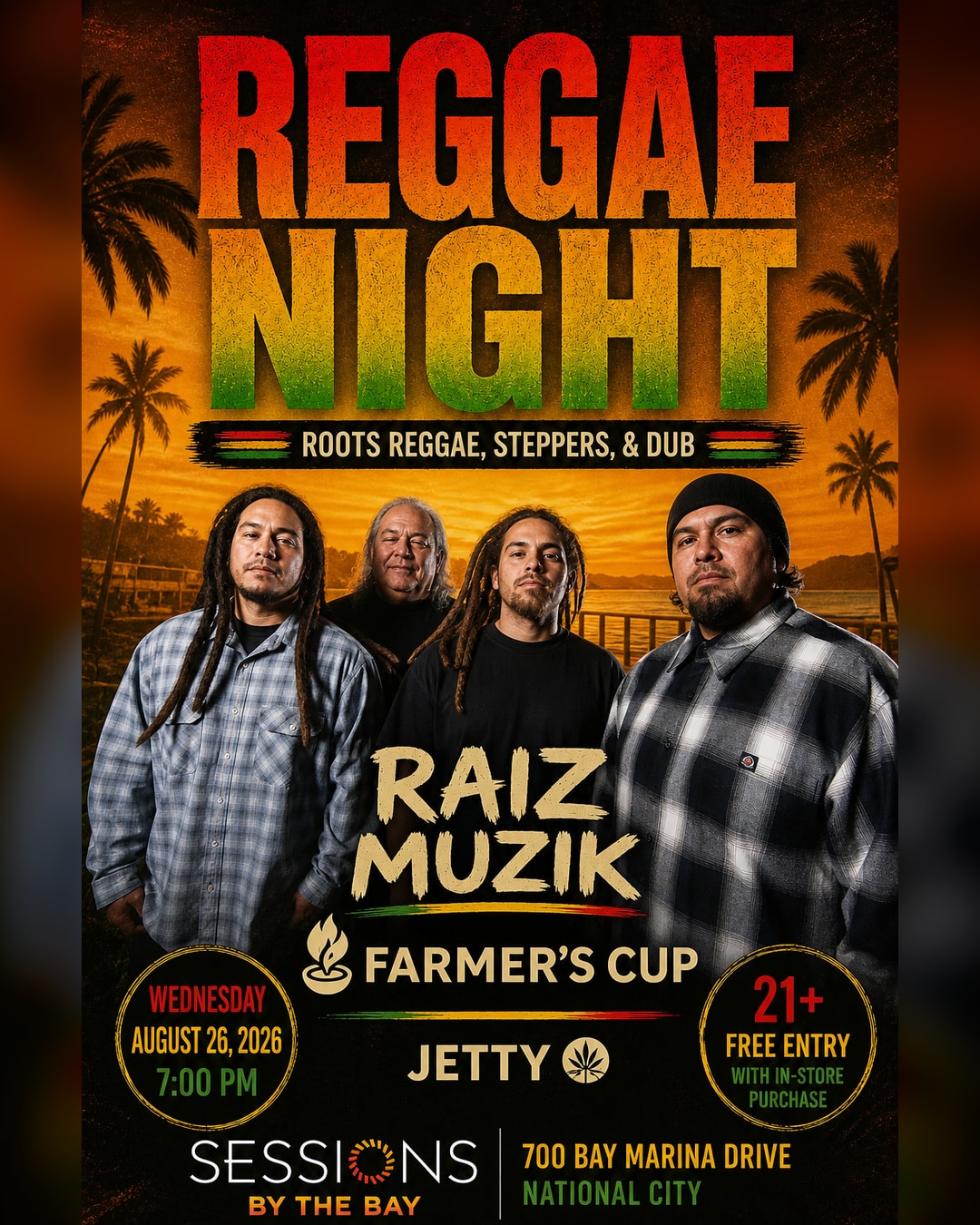 Reggae Wednesday: Raiz Muzik brings Roots, Steppers, and Dub to Sessions by the Bay