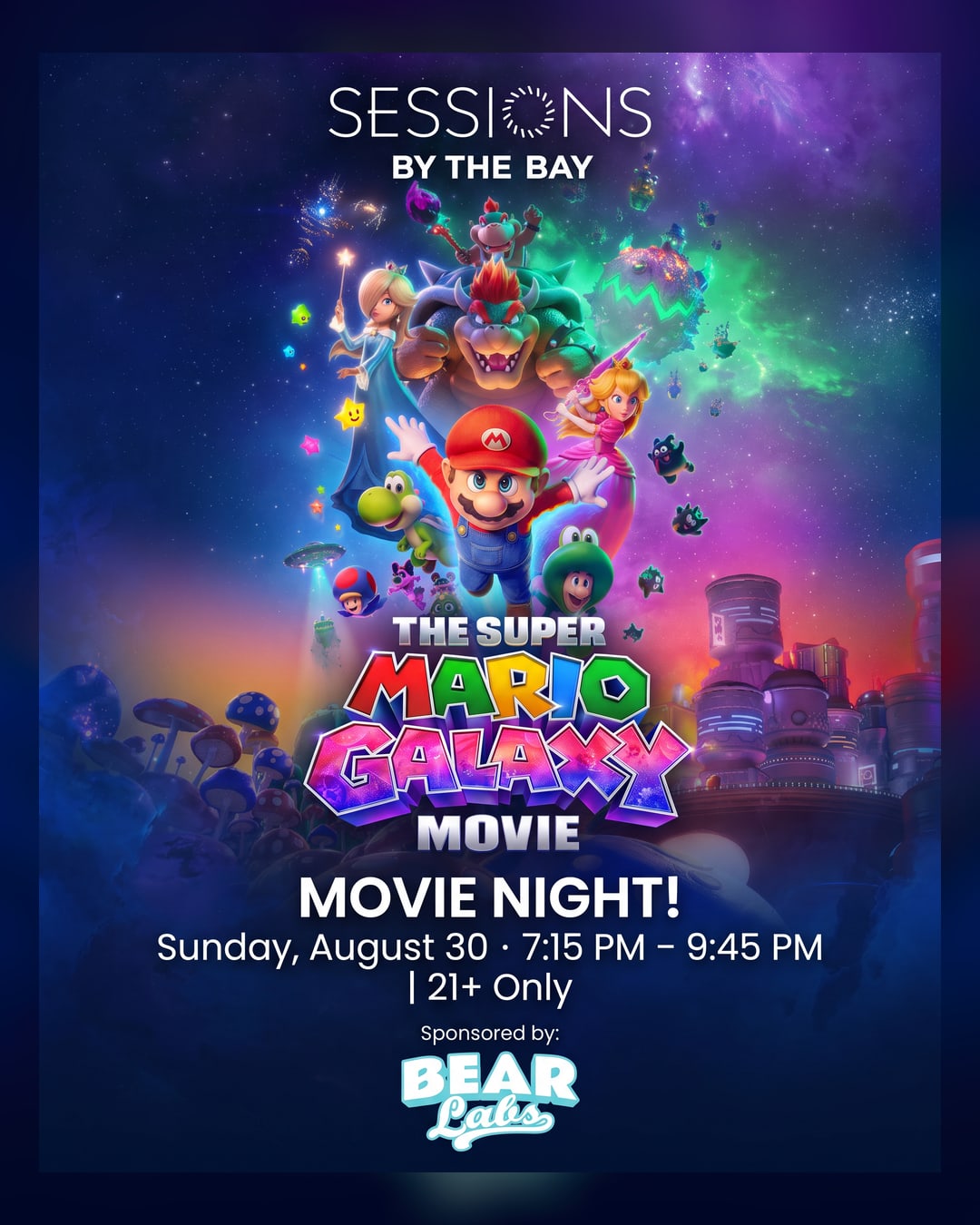 Movie Night: The Super Mario Bros. Movie and Bear Labs at Sessions by the Bay