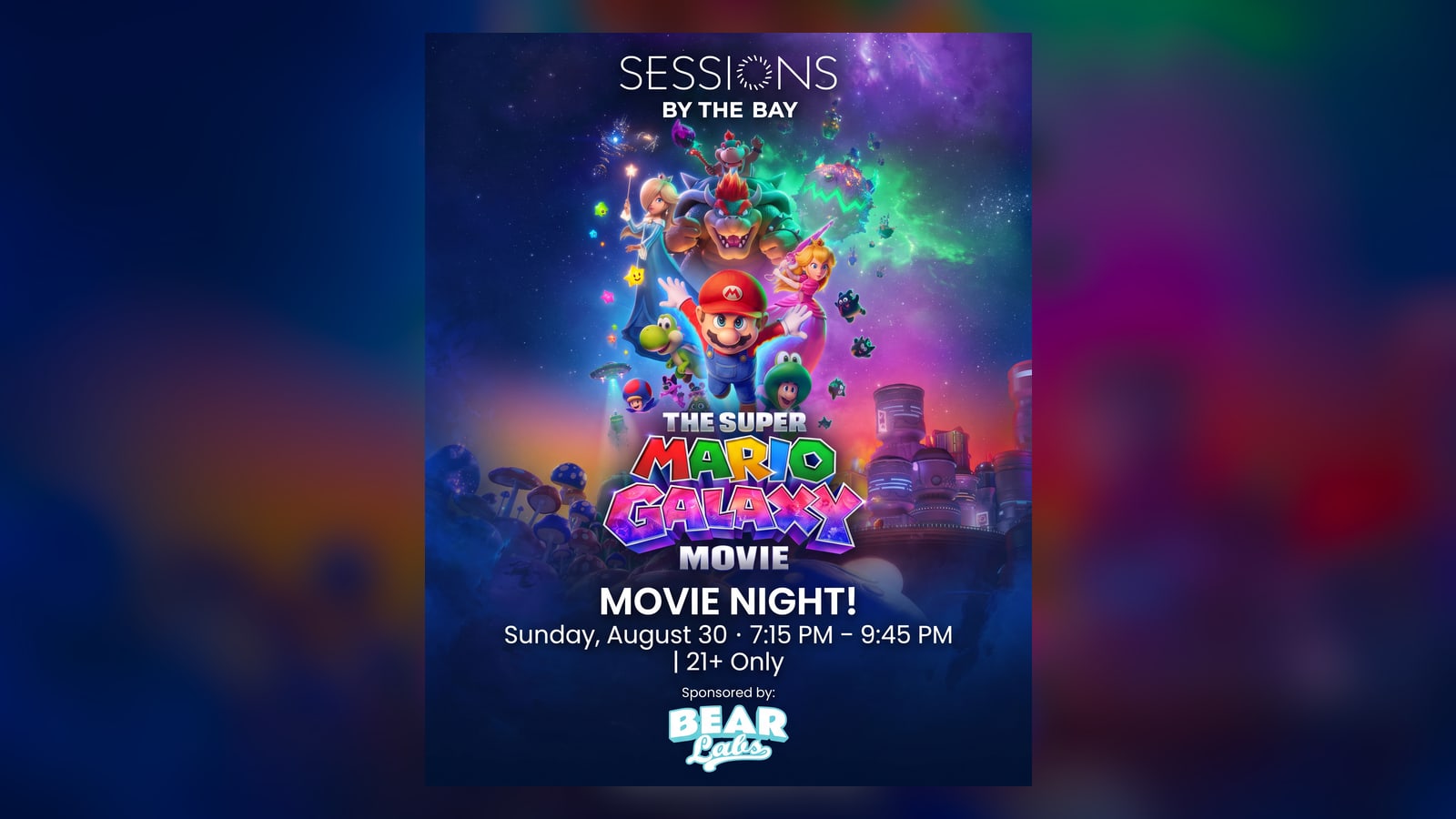 Movie Night: The Super Mario Bros. Movie and Bear Labs at Sessions by the Bay
