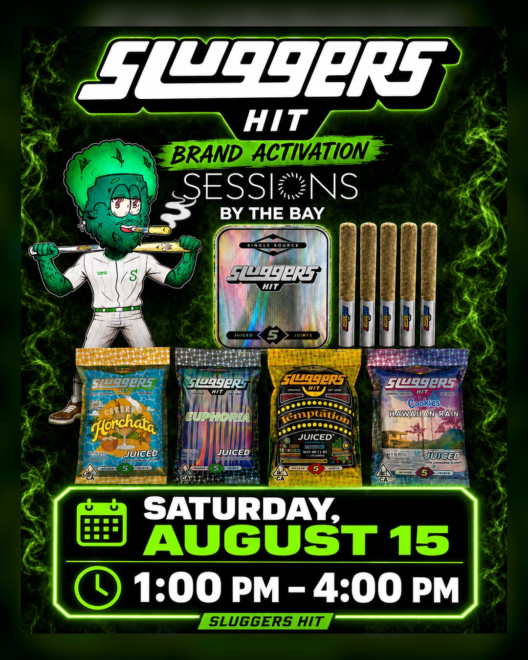 Sluggers Brand PAD: Cannabis Takeover Night at Sessions by the Bay