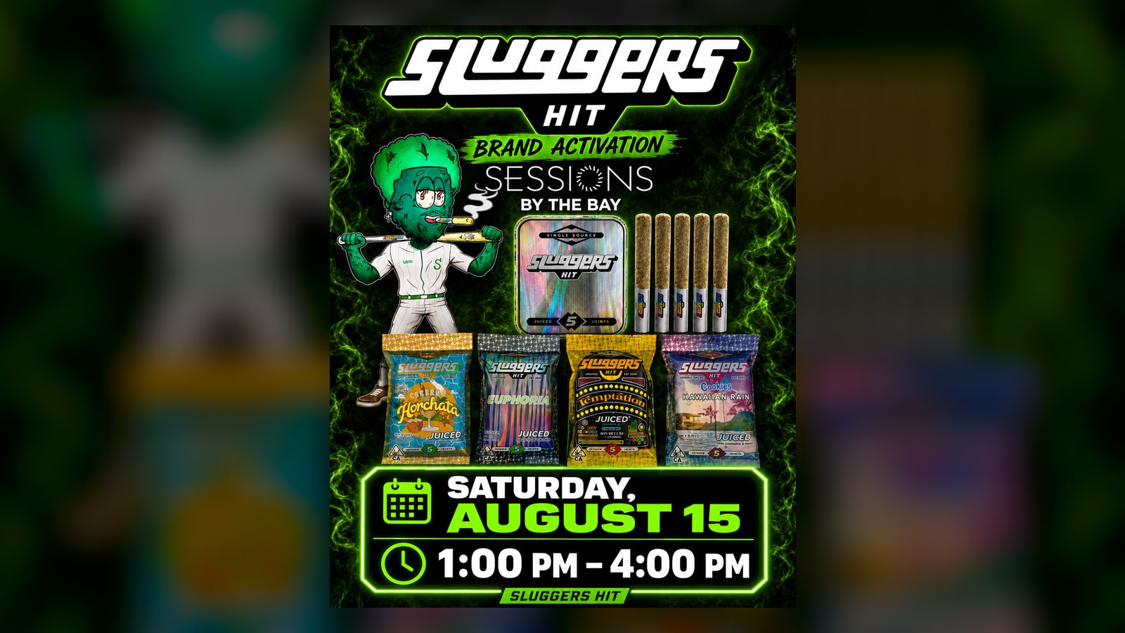 Sluggers Brand PAD: Cannabis Takeover Night at Sessions by the Bay