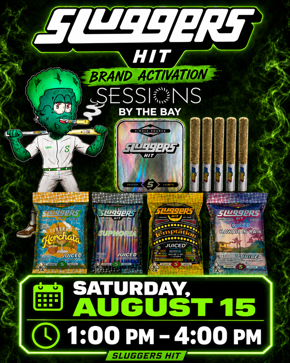 Sluggers Brand PAD: Cannabis Takeover Night at Sessions by the Bay