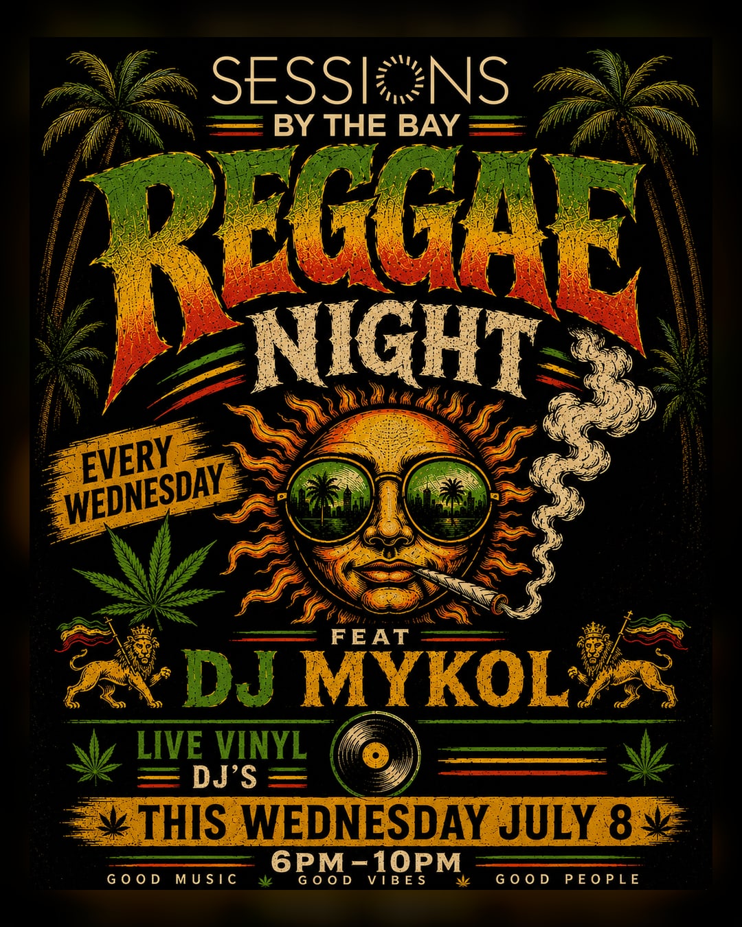 Reggae Wednesday: DJ Mykol Spins Live at Sessions by the Bay