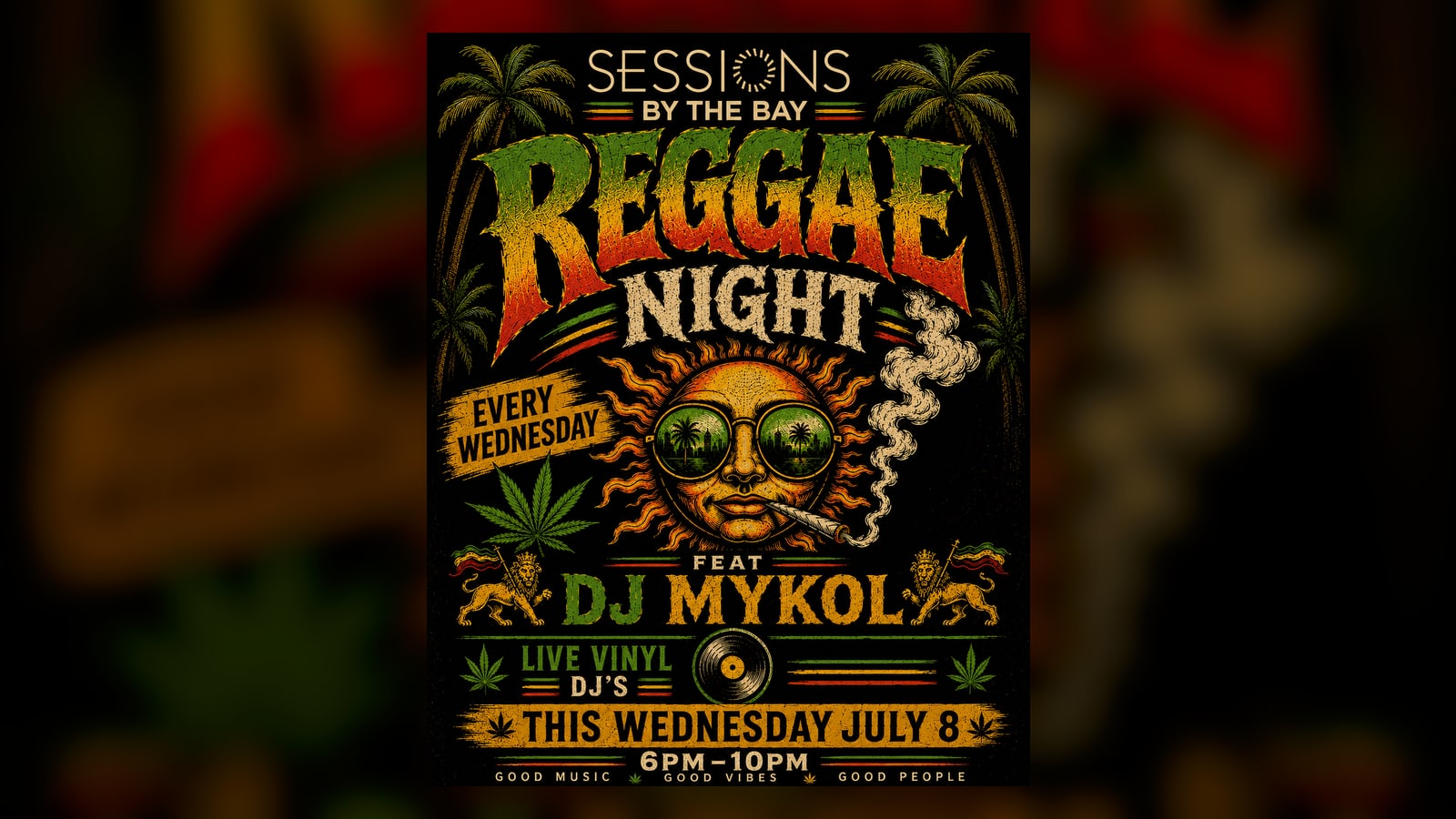 Reggae Wednesday: DJ Mykol Spins Live at Sessions by the Bay