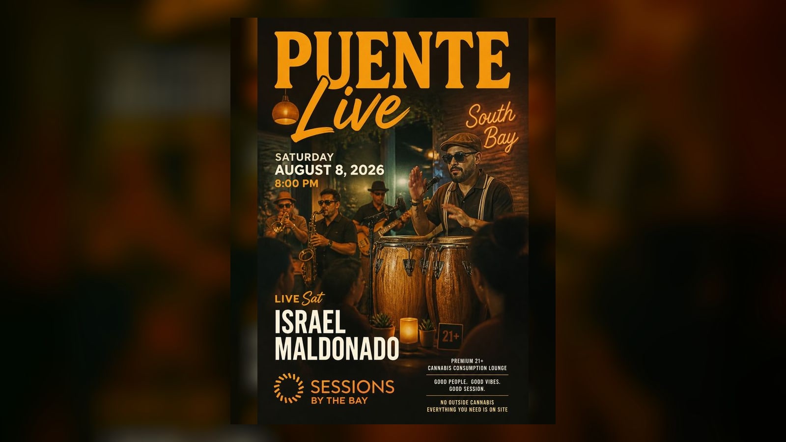 Live Band Saturday: Israel Maldonado & Puente — Latin Funk at Sessions by the Bay
