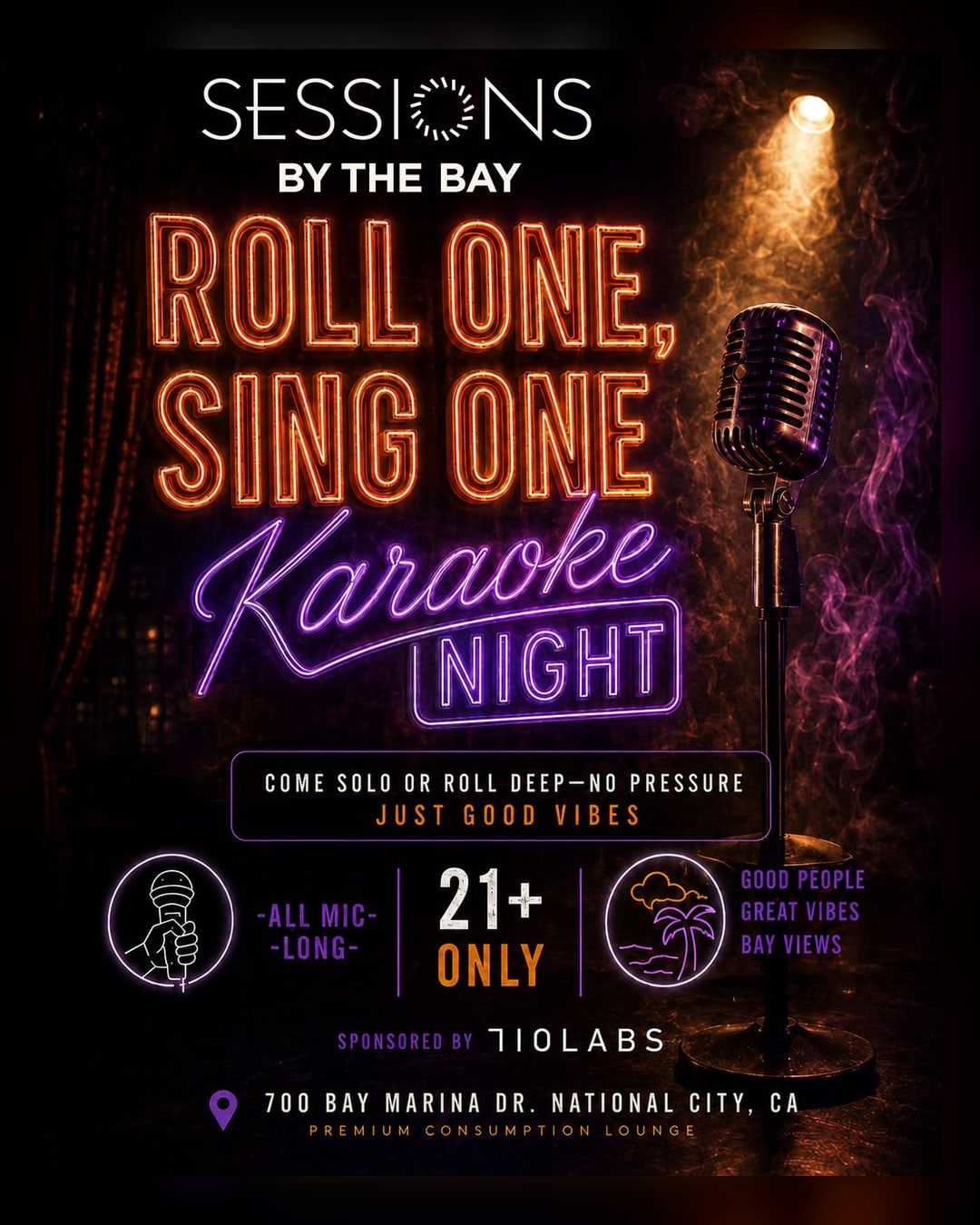 Karaoke Night with All Mic Long LLC + 710 Labs — 21+ Cannabis Lounge, San Diego South Bay