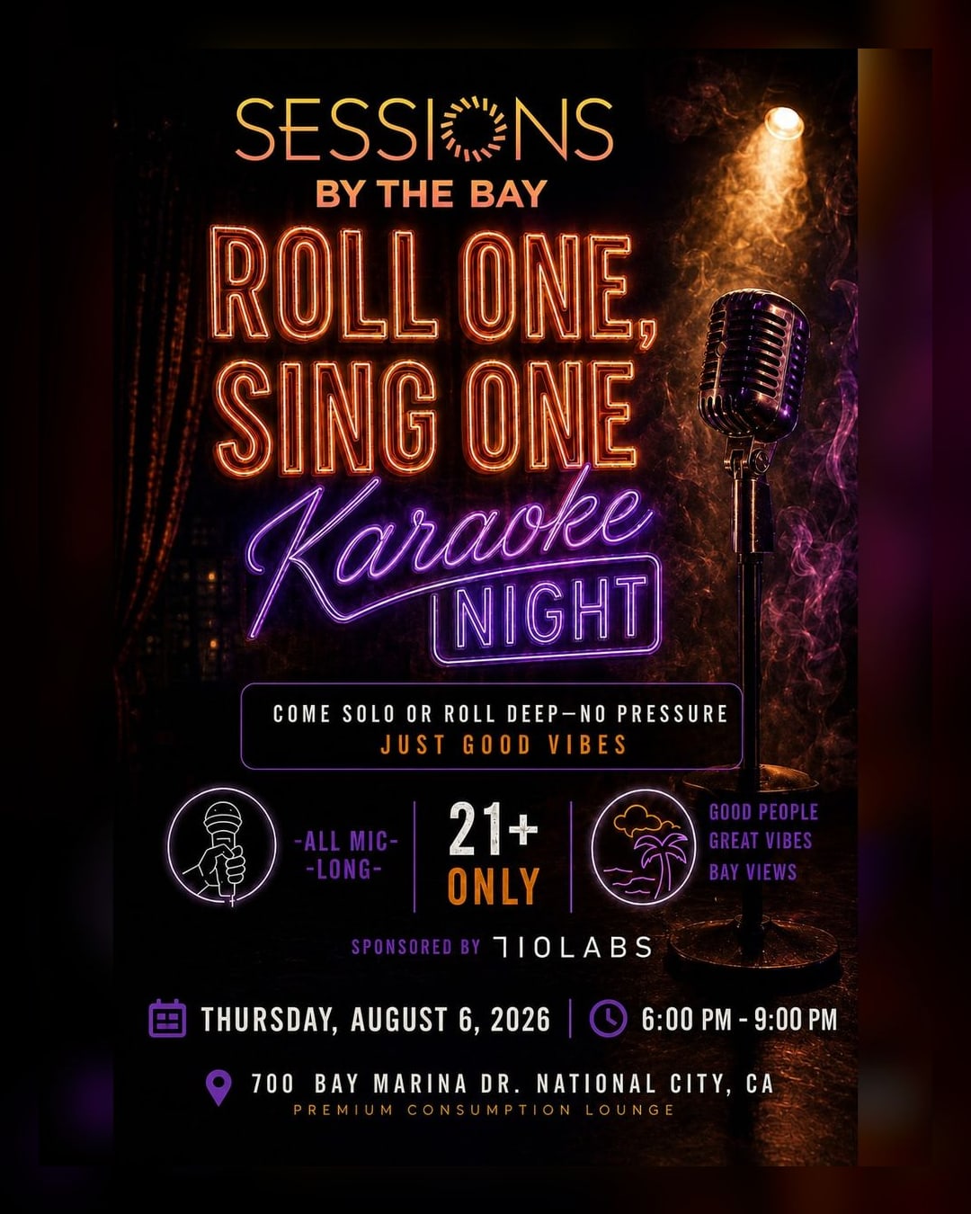Karaoke Night with All Mic Long LLC + 710 Labs — 21+ Cannabis Lounge, San Diego South Bay