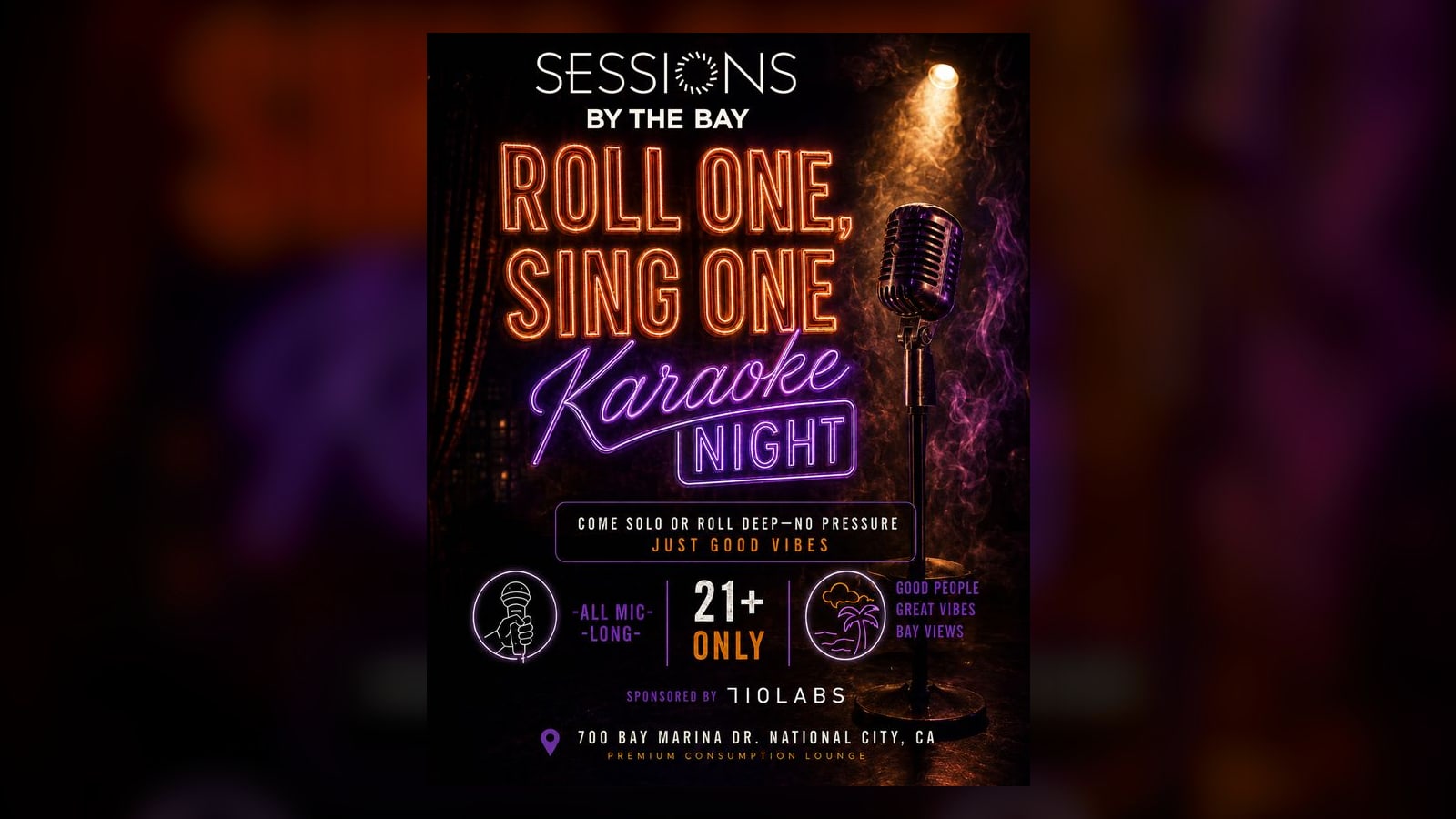Karaoke Night with All Mic Long LLC + 710 Labs — 21+ Cannabis Lounge, San Diego South Bay