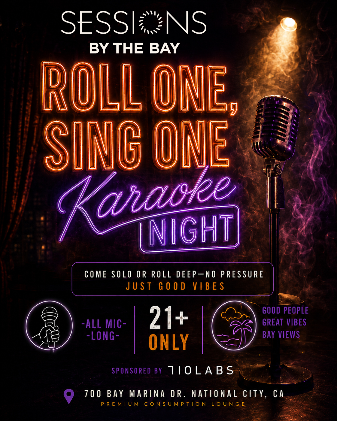 Karaoke Night with All Mic Long LLC + 710 Labs — 21+ Cannabis Lounge, San Diego South Bay