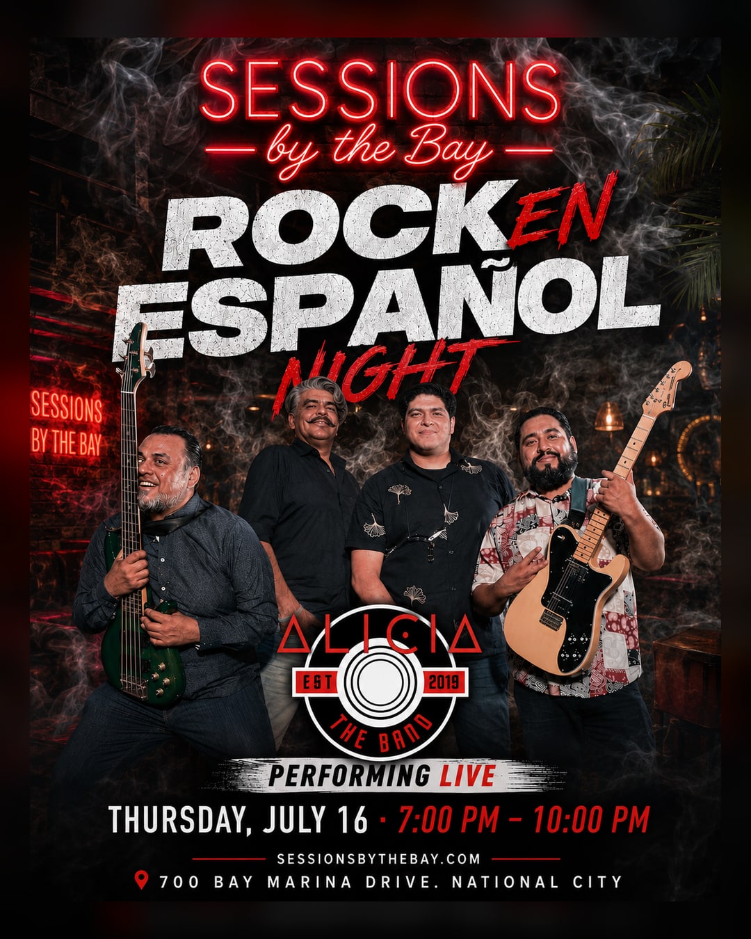 Rock en Español Night: Alicia the Band Live at Sessions by the Bay