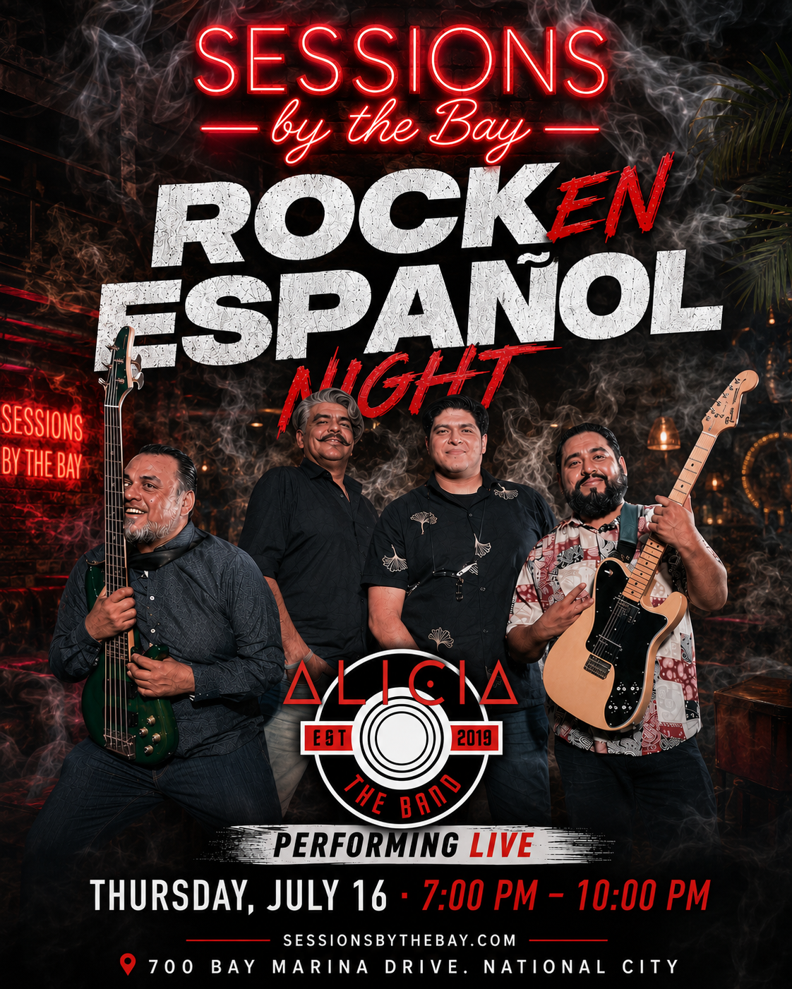 Rock en Español Night: Alicia the Band Live at Sessions by the Bay