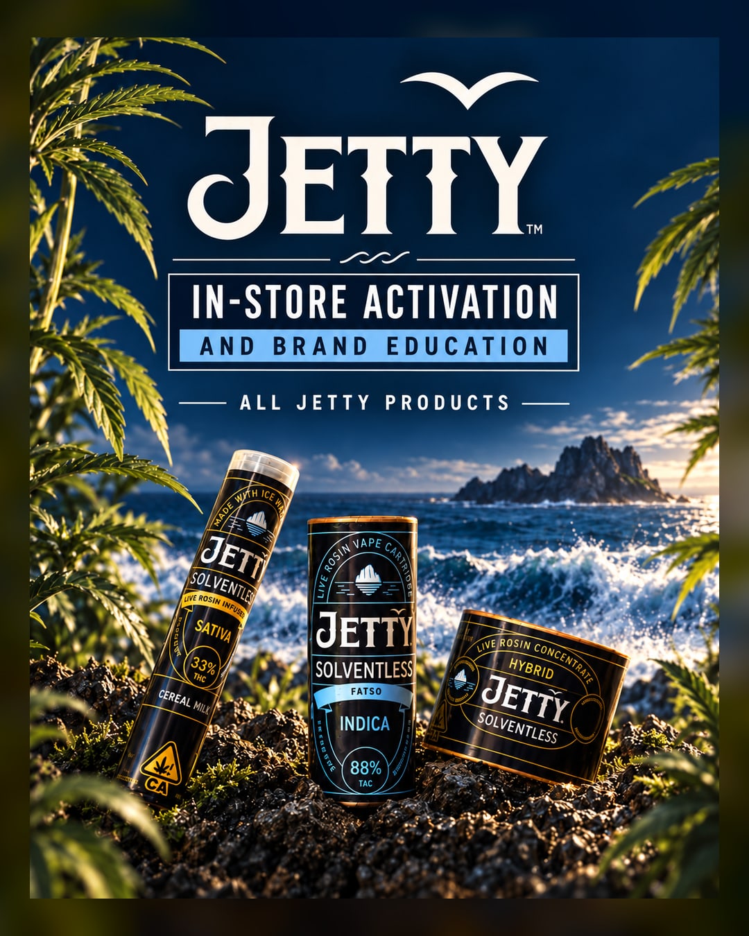 Brand PAD with Jetty Extracts, Cannabis Lounge Activation in San Diego's South Bay
