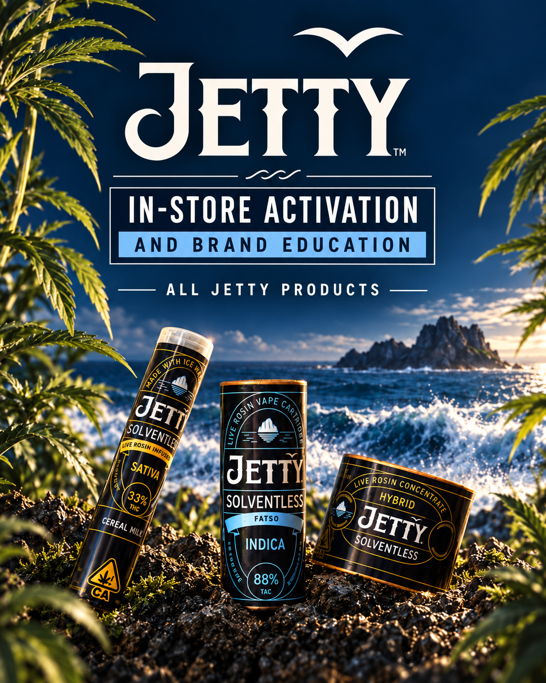 Brand PAD with Jetty Extracts, Cannabis Lounge Activation in San Diego's South Bay