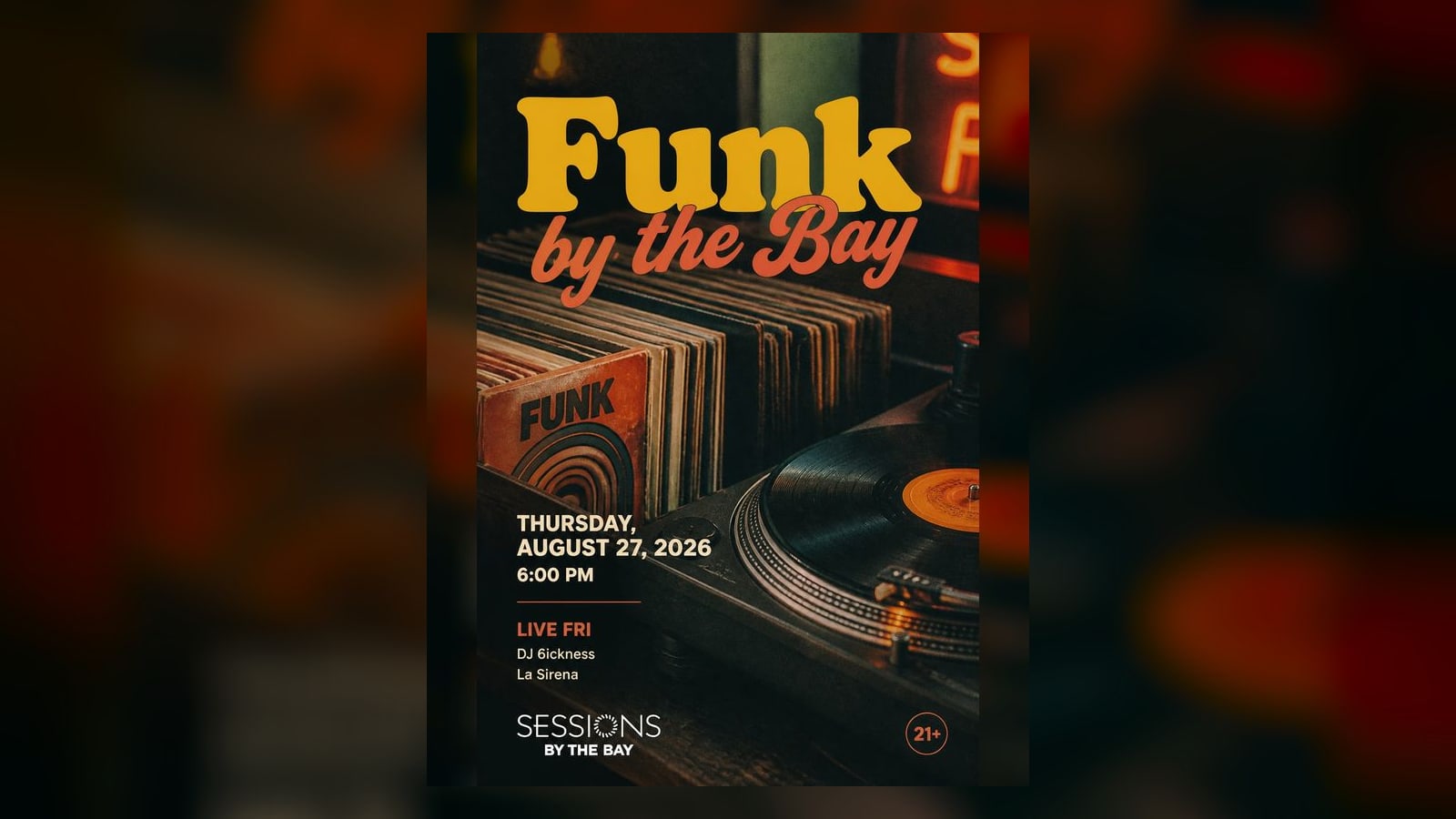 Funk by the Bay: Funk, Soul & Groove Night at Sessions by the Bay