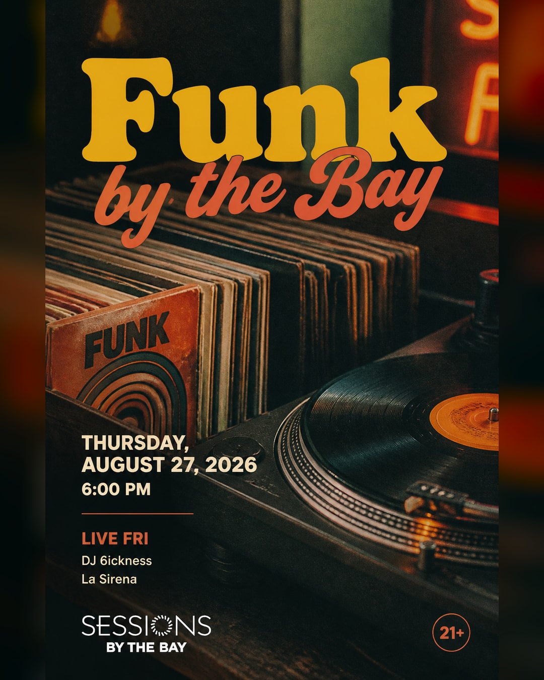 Funk by the Bay: Funk, Soul & Groove Night at Sessions by the Bay
