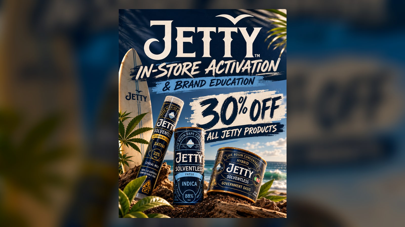 Jetty Brand PAD at Sessions by the Bay — Pre-Rolls, Vapes & Concentrates