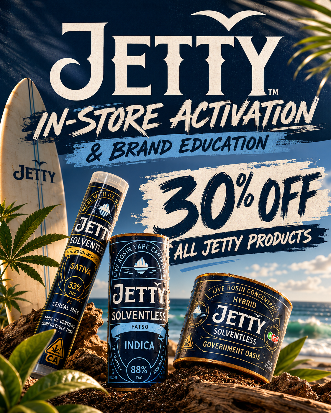 Jetty Brand PAD at Sessions by the Bay — Pre-Rolls, Vapes & Concentrates