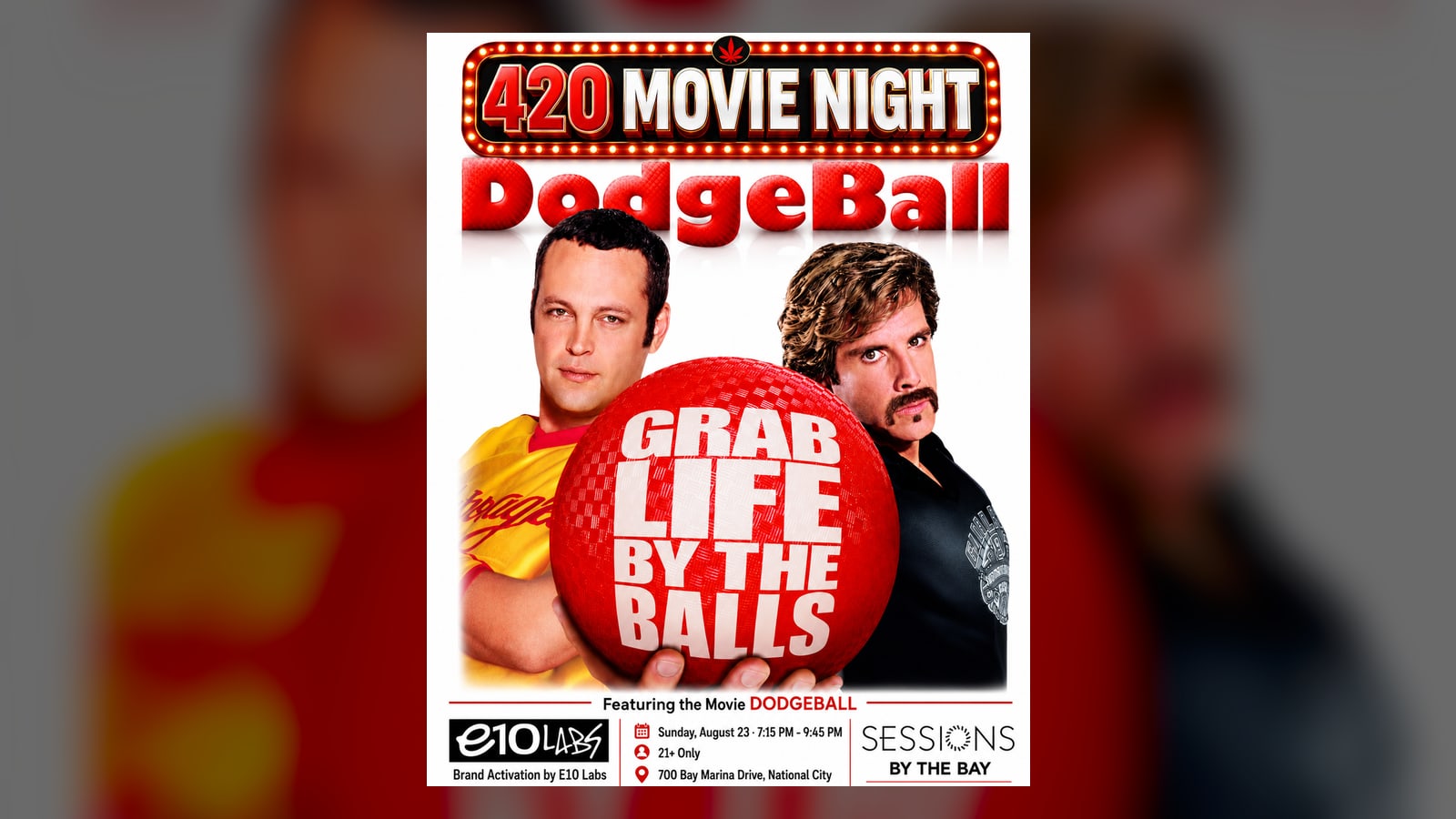 Movie Night: Dodgeball Screening at Sessions by the Bay, San Diego