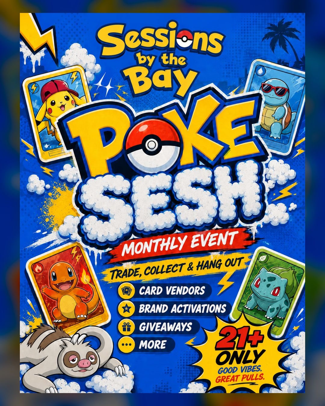 Poke Sesh: Monthly Pokemon Card Trading Night at Sessions by the Bay