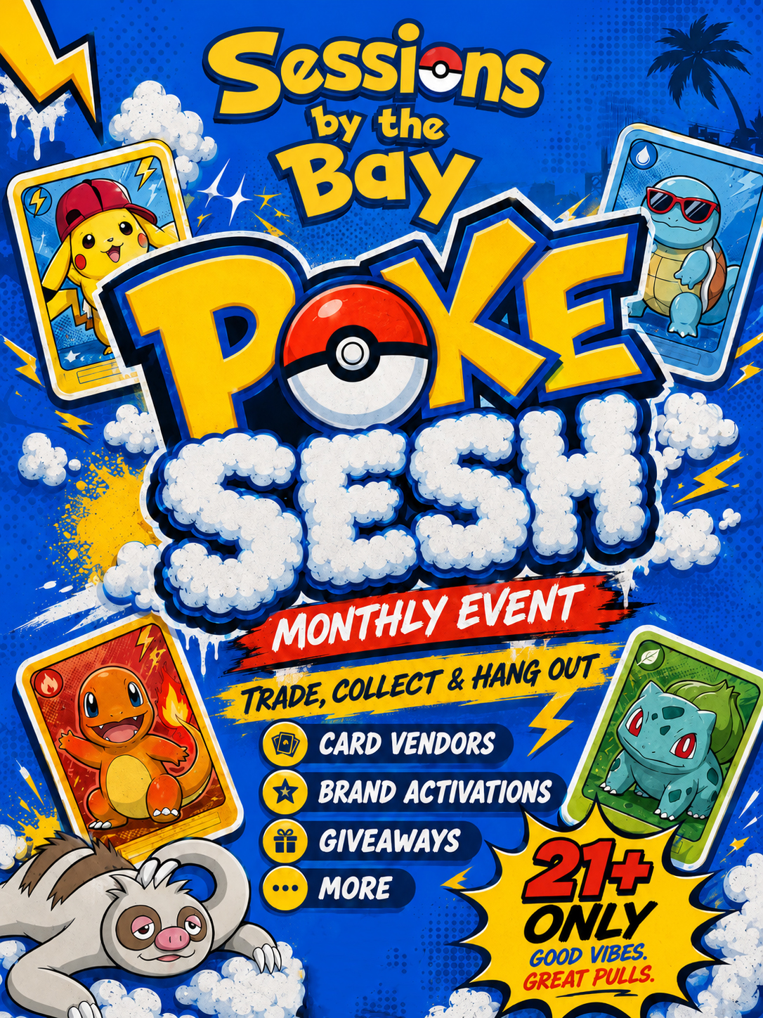Poke Sesh: Monthly Pokemon Card Trading Night at Sessions by the Bay