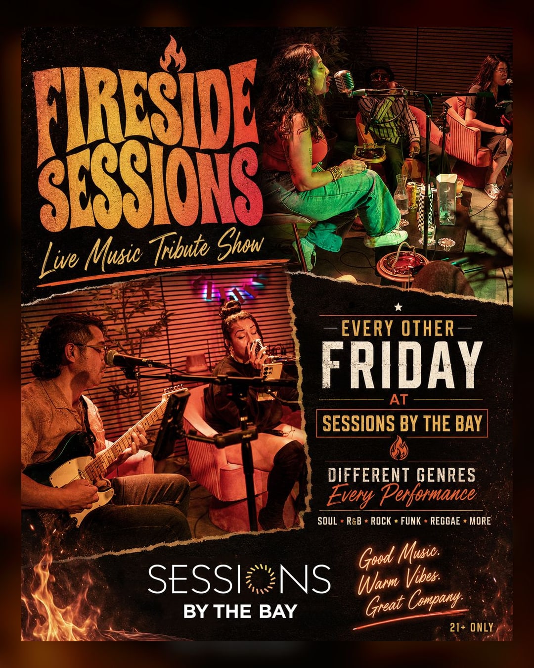 Fireside Sessions: Live Music Tribute Show with Soma Rosa at Sessions by the Bay