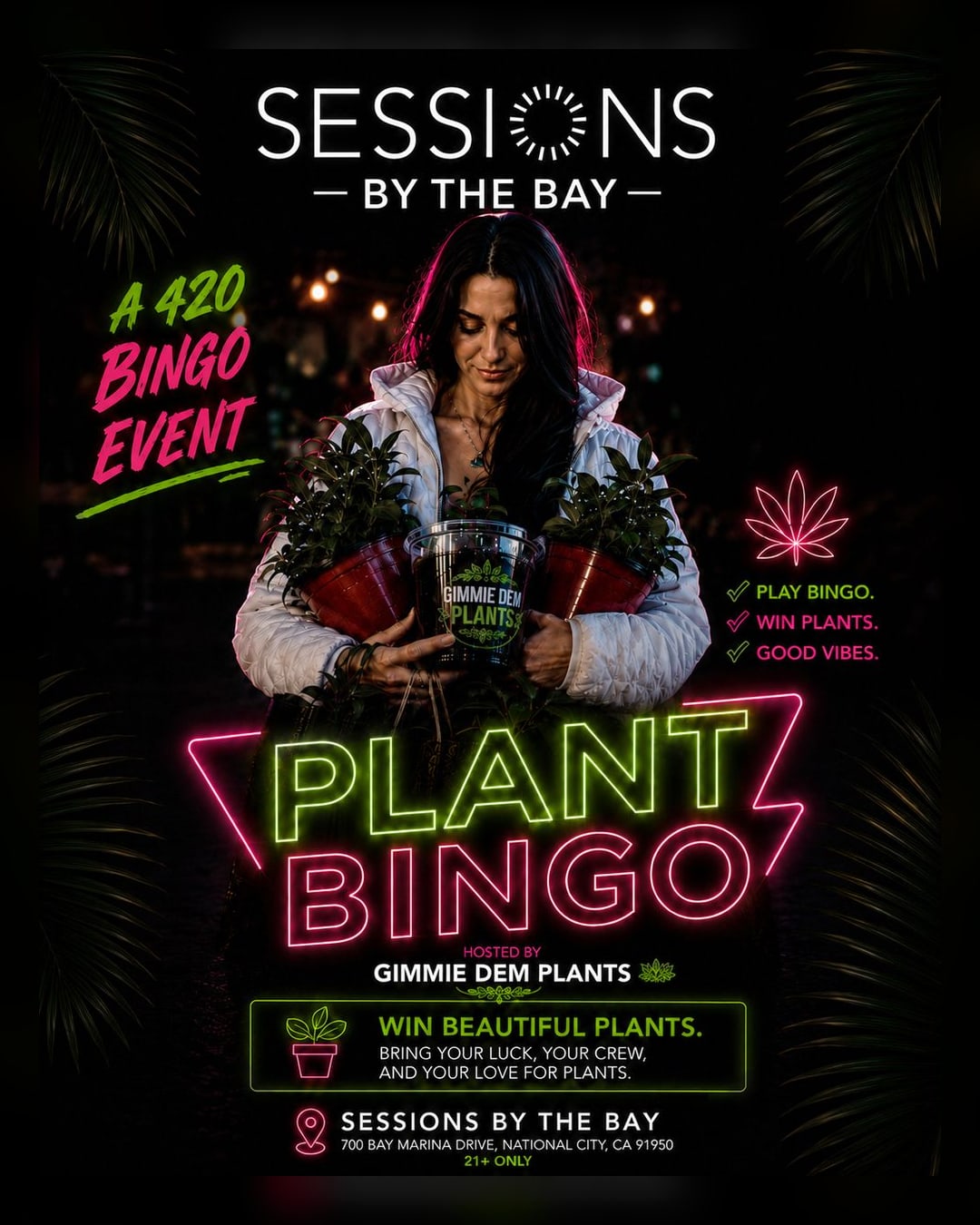 Plant Bingo with Gimmie Dem Plants – 420 Bingo Night at Sessions by the Bay