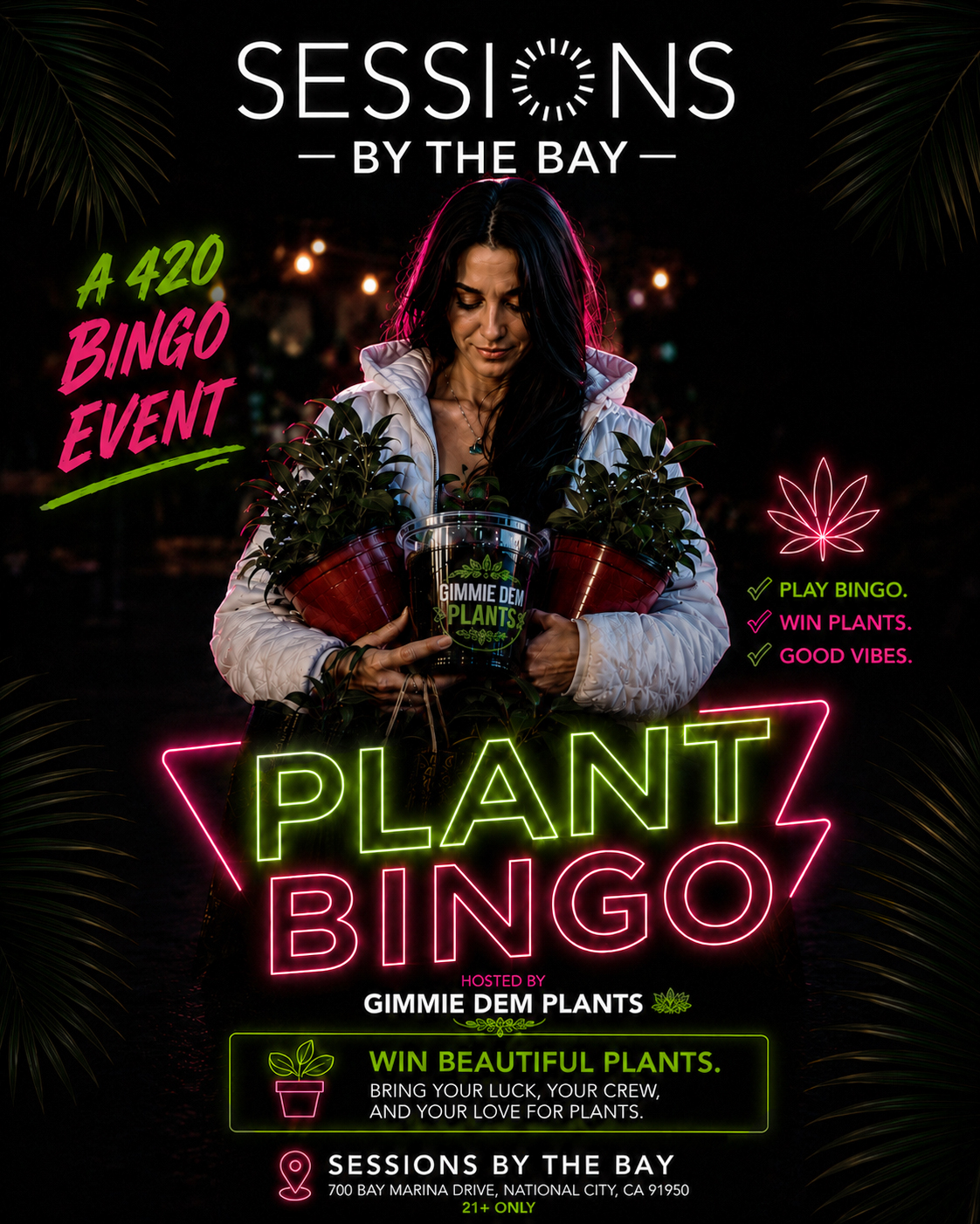 Plant Bingo with Gimmie Dem Plants – 420 Bingo Night at Sessions by the Bay